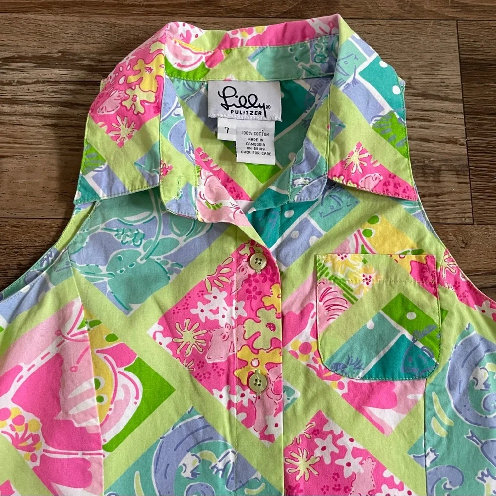 Lilly Pulitzer girls button dress 7
